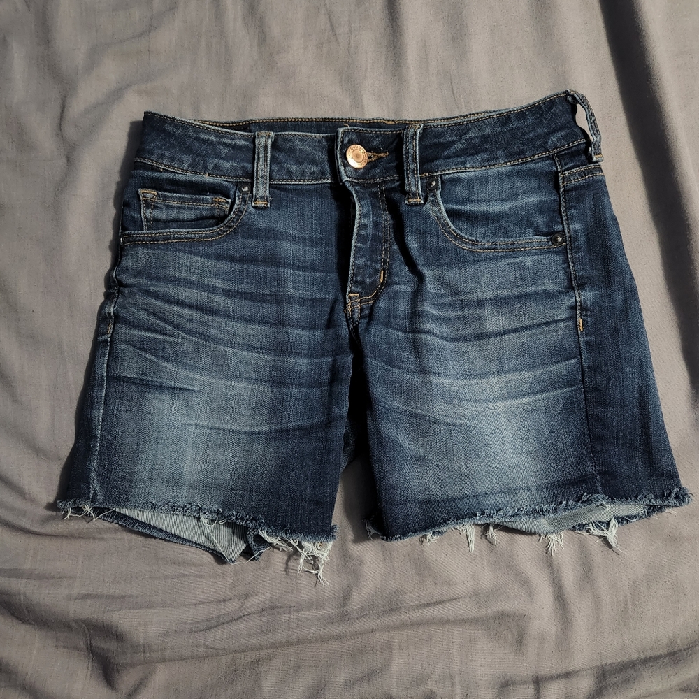American Eagle Midi Jean Shorts